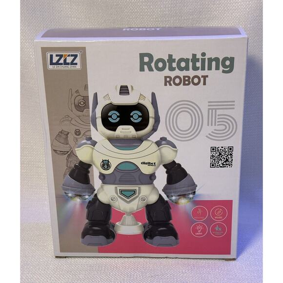 Rotating Robot Le Zhi Chuang Zhan Brand Children's Electronics Toy Remote Robot - Picture 1 of 6